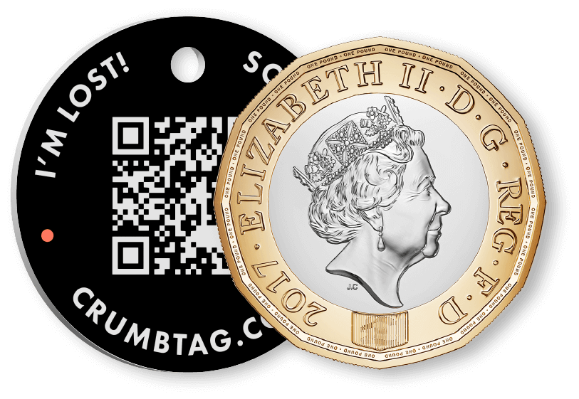 crumb tag pound coin